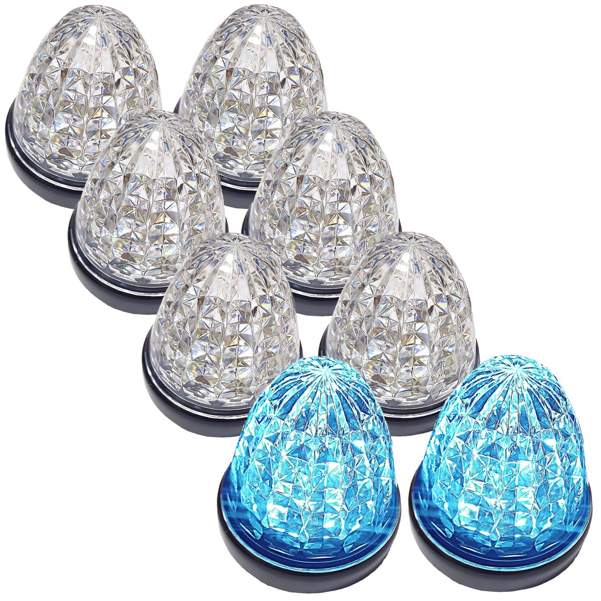 マーカー サイドマーカー 角マーカー トラック アイスブルー 8個 マーカー サイドマーカー 角マーカー トラック アイスブルー 8個